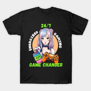 Energized Gaming girl Game changer T-Shirt